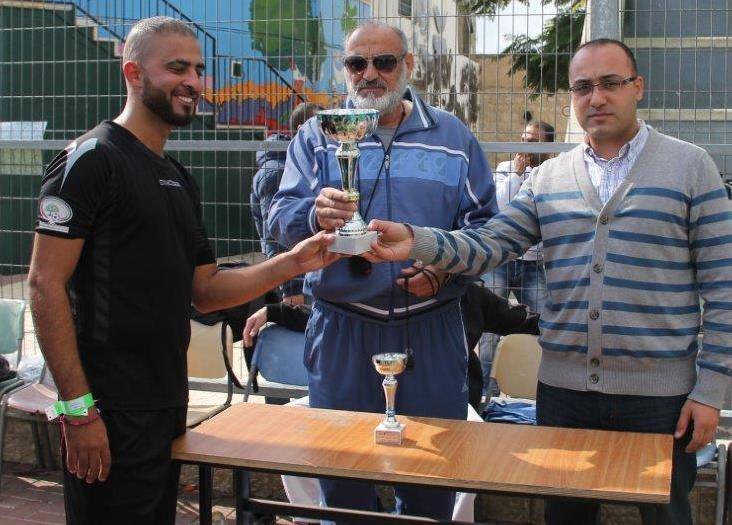 The champions of (We’re not afraid) championship for Al-Quds University students –Bab Ala’mod Team