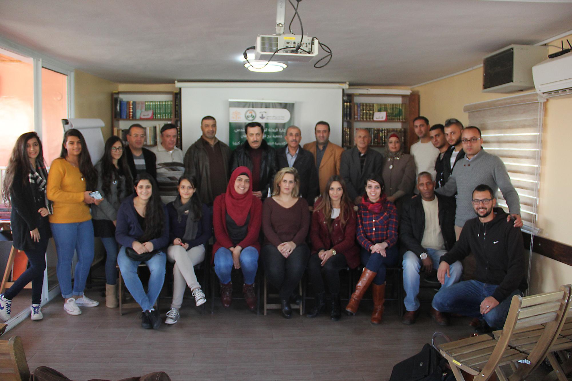 Burjalluqluq & Palestinian Academy Have celebrated football course supervision by the asian and the Arabian expert Izzat Hamzeh