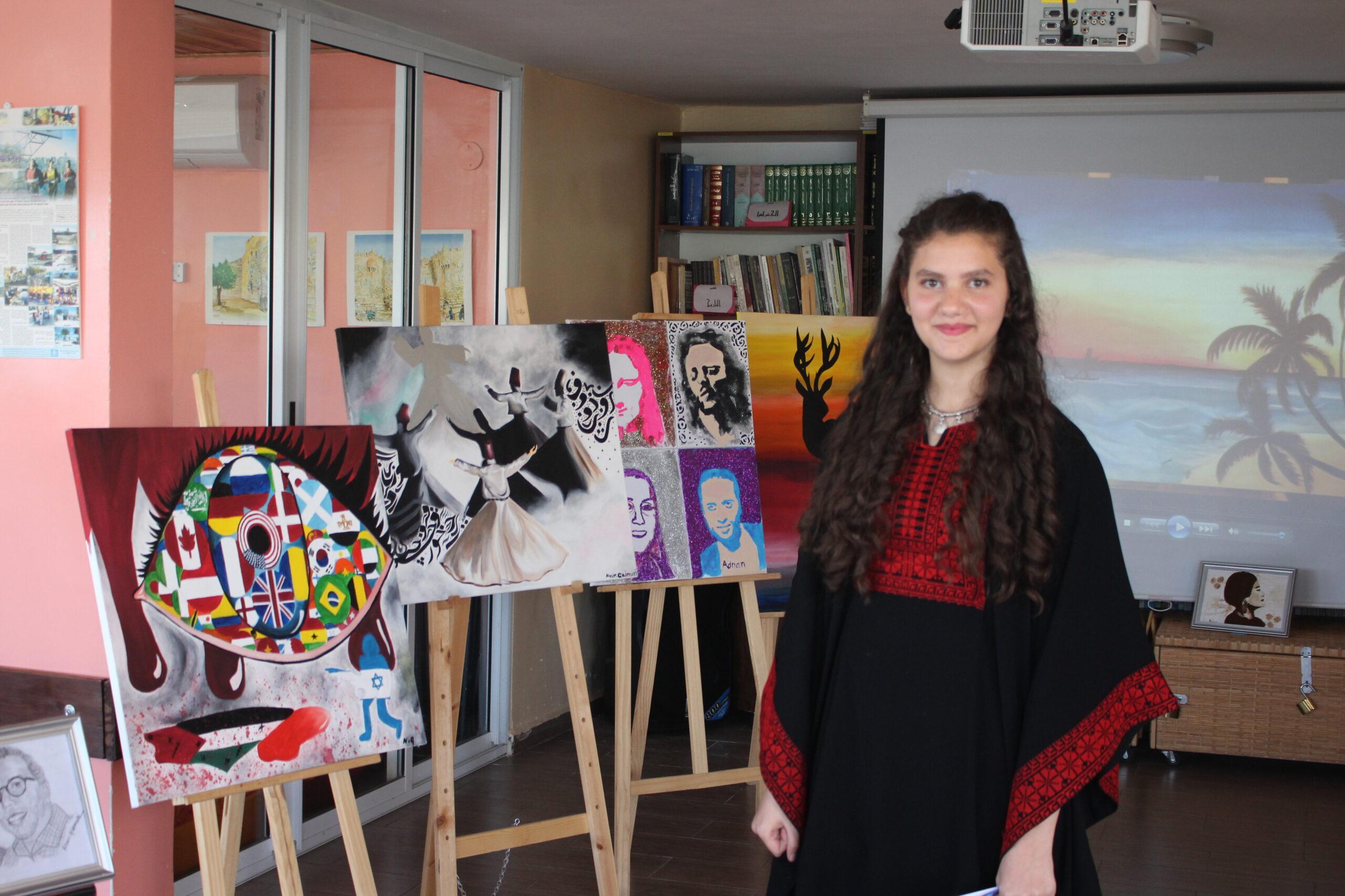 Burj Al-Luqluq Social Center Organizes Nour Qaimary Artistic Exhibition In Educational Jerusalemite Youth Menara