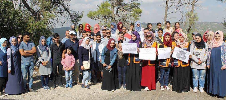 جودة البيئة وبرج اللقلق ووزارة الزراعة ينظمون دولة بيئية إلى قرية دير الشيخ ووادي "القتل ابات"