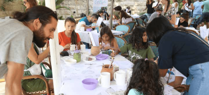 Funded by the EU Burj AL-Luqluq Organizes a Ceramic Paint Party