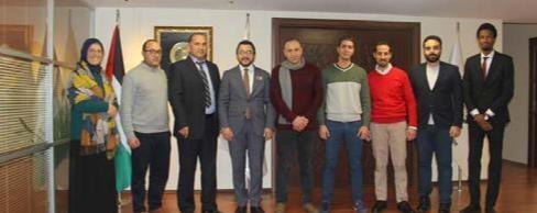The chairman of the Islamic Youth Forum Hosted Burj Al luqluq and Al Rajaa Jerusalemite associations