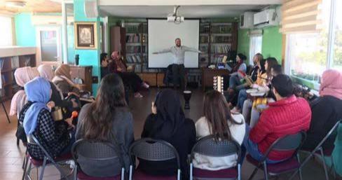 An open day for children and women at the venue of Burj Al-Luqluq community center