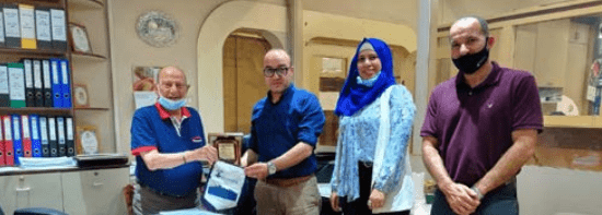 Burj Alluqluq Social Center Society honors the Jerusalem Cigarette Company for helping to rid chairs of people with disabilities To establish the first basketball team for people with disabilities in Jerusalem